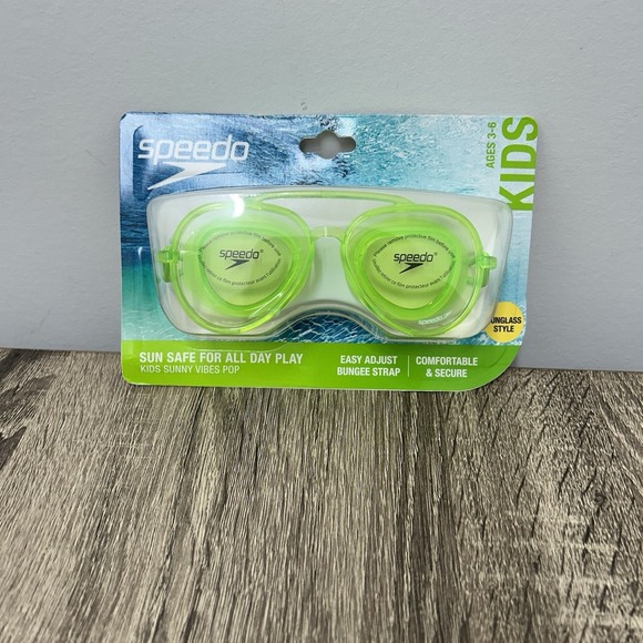 Speedo Other - Speedo Sunny Vibes Kids Swim Goggles Green Ages 3-6 Anti-Fog UV Protection NEW